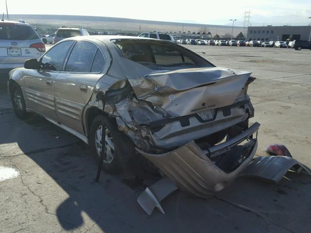 1G2NF52E91C121852 - 2001 PONTIAC GRAND AM S GOLD photo 3