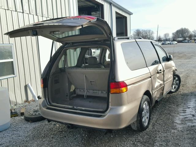 5FNRL18974B059383 - 2004 HONDA ODYSSEY EX TAN photo 4