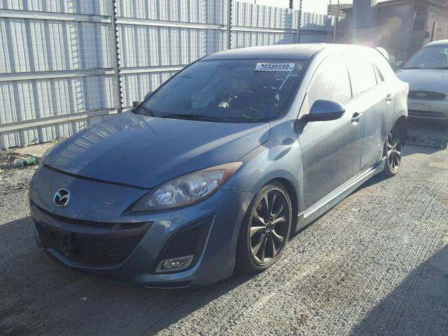 JM1BL1H66A1353496 - 2010 MAZDA 3 S GRAY photo 2