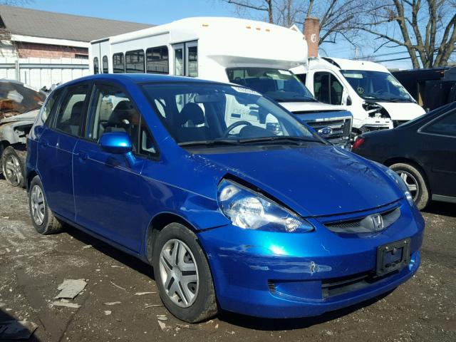 JHMGD37418S048666 - 2008 HONDA FIT BLUE photo 1