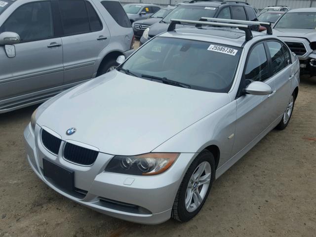 WBAVC93568K039391 - 2008 BMW 328 XI SILVER photo 2