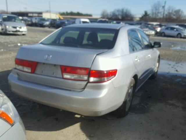 1HGCM56683A053474 - 2003 HONDA ACCORD EX SILVER photo 4