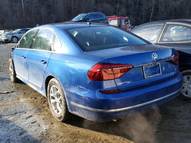 1VWAT7A31HC041287 - 2017 VOLKSWAGEN PASSAT S BLUE photo 3