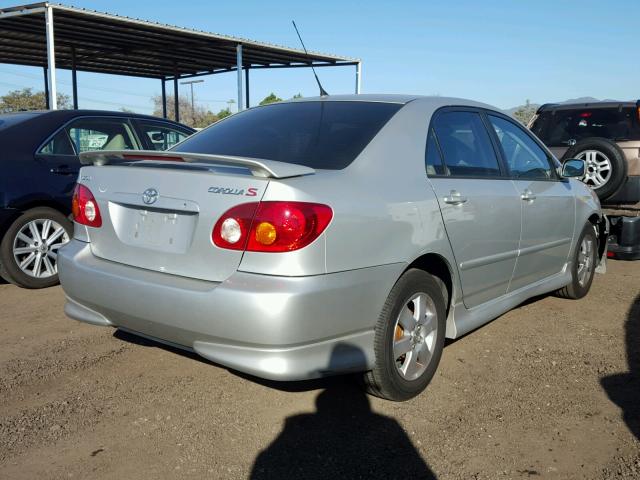 1NXBR32E34Z313093 - 2004 TOYOTA COROLLA CE SILVER photo 4