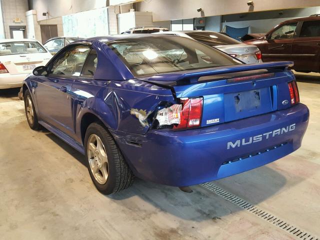 1FAFP40694F213250 - 2004 FORD MUSTANG BLUE photo 3