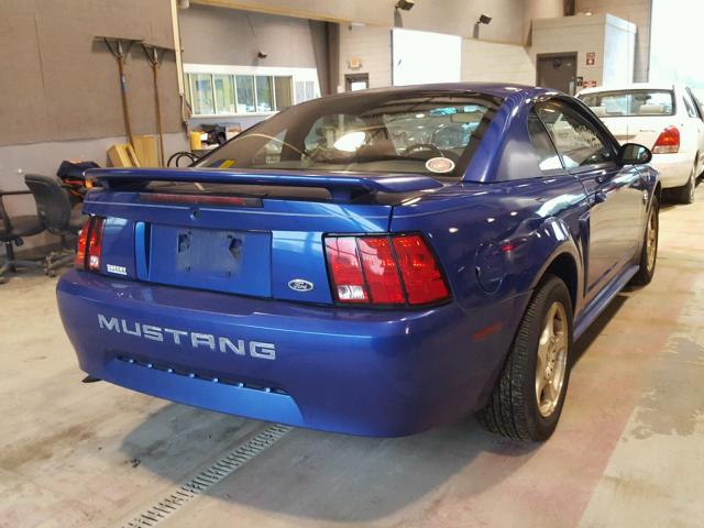 1FAFP40694F213250 - 2004 FORD MUSTANG BLUE photo 4