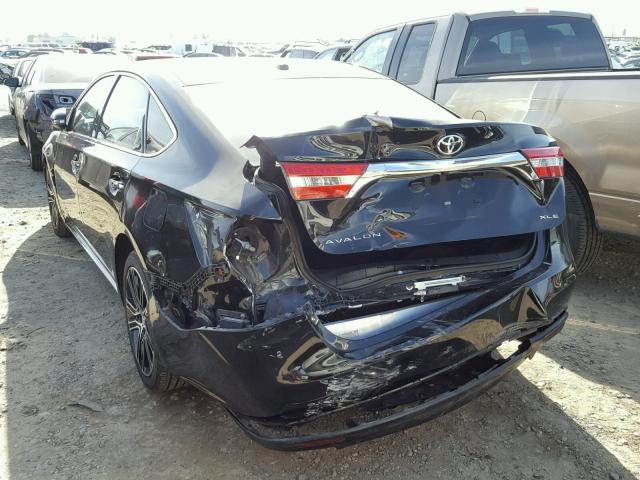 4T1BK1EB7FU137100 - 2015 TOYOTA AVALON XLE BLACK photo 3