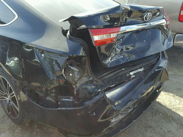 4T1BK1EB7FU137100 - 2015 TOYOTA AVALON XLE BLACK photo 9