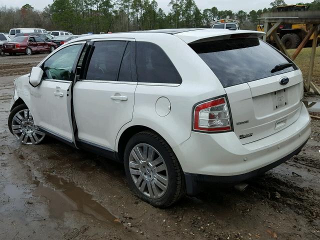 2FMDK4KC6ABB04465 - 2010 FORD EDGE LIMIT WHITE photo 3