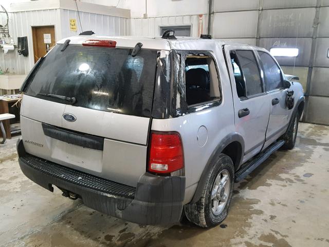 1FMZU62K54ZA07312 - 2004 FORD EXPLORER X SILVER photo 4