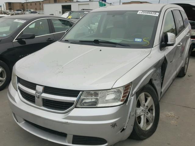 3D4GG57V39T592375 - 2009 DODGE JOURNEY SX SILVER photo 2