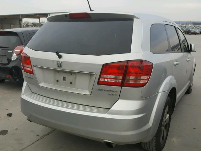 3D4GG57V39T592375 - 2009 DODGE JOURNEY SX SILVER photo 4