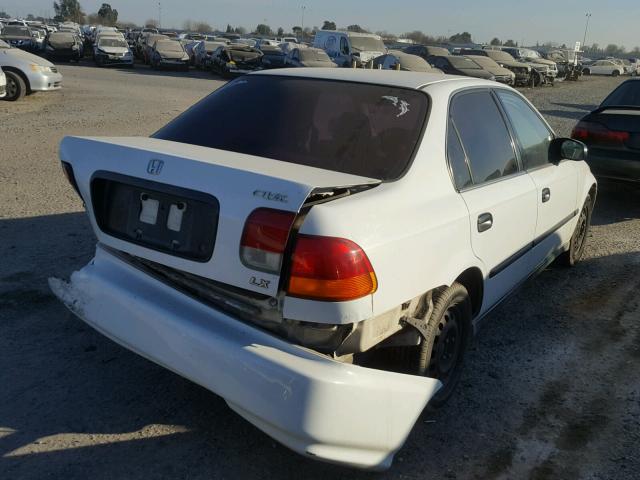 1HGEJ6678VL033751 - 1997 HONDA CIVIC LX WHITE photo 4