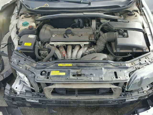 YV1RS61R422133282 - 2002 VOLVO S60 SILVER photo 7