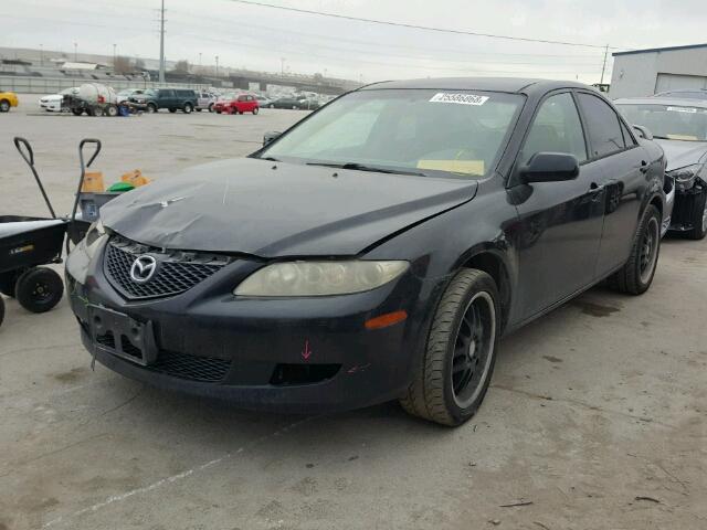 1YVFP80C035M05985 - 2003 MAZDA 6 I BLACK photo 2