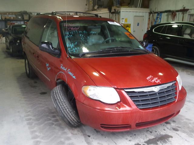 2A8GP54L06R755765 - 2006 CHRYSLER TOWN & COU MAROON photo 1