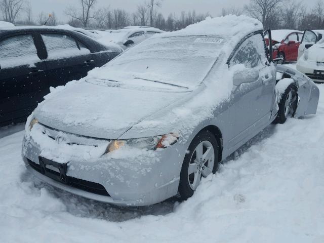 1HGFA16858L105204 - 2008 HONDA CIVIC EX ვერცხლისფერი ფოტო 2