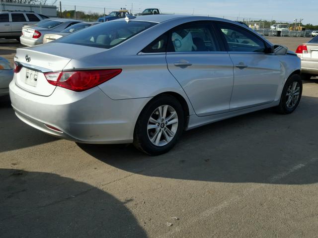 5NPEB4AC9DH639499 - 2013 HYUNDAI SONATA GLS GRAY photo 4