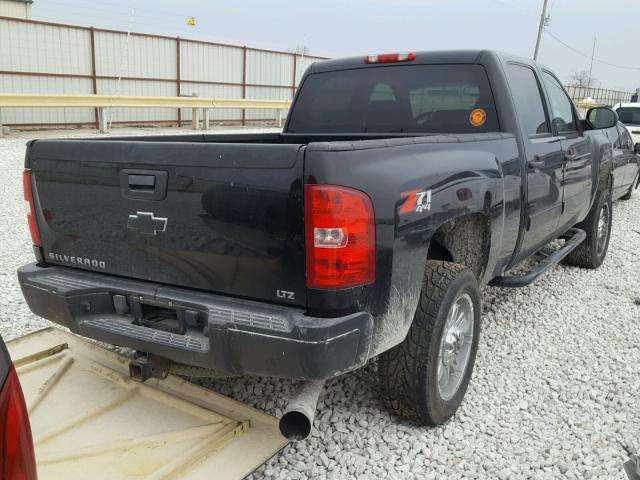 1GCHK23628F106502 - 2008 CHEVROLET SILVERADO BLACK photo 4