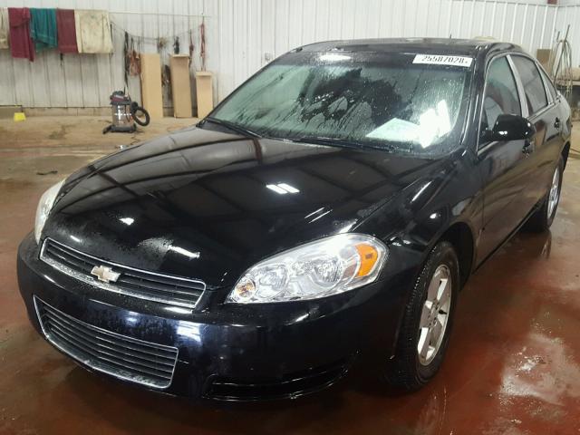 2G1WT58K779112971 - 2007 CHEVROLET IMPALA LT BLACK photo 2