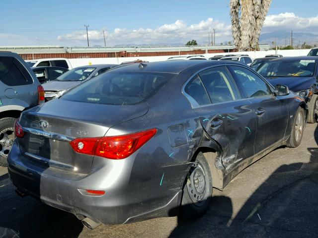 JN1EV7AP2GM305937 - 2016 INFINITI Q50 PREMIU GRAY photo 4