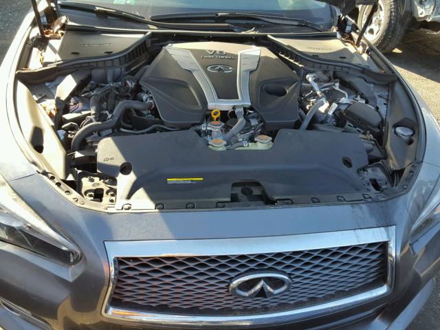 JN1EV7AP2GM305937 - 2016 INFINITI Q50 PREMIU GRAY photo 7