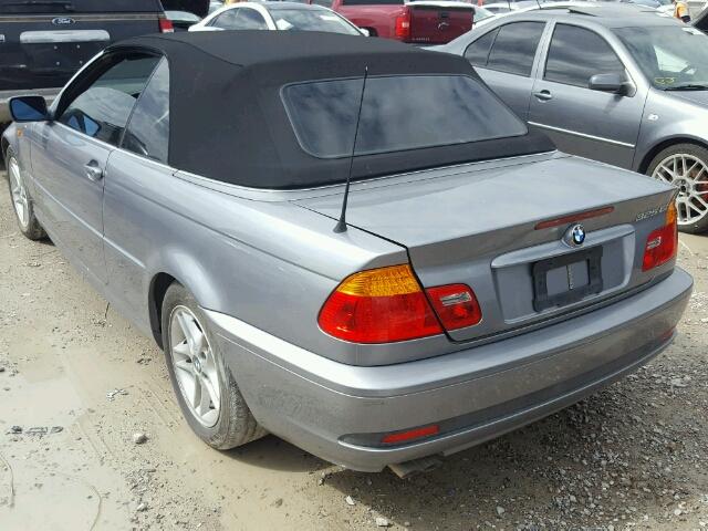 WBABW33484PL33578 - 2004 BMW 325 CI GRAY photo 3