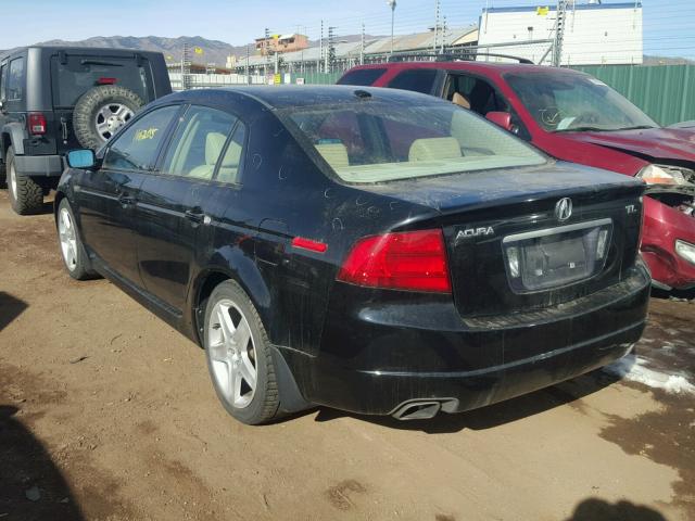 19UUA66224A049258 - 2004 ACURA TL BLACK photo 3