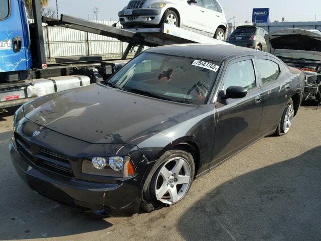 2B3KA43D89H576814 - 2009 DODGE CHARGER BLACK photo 2