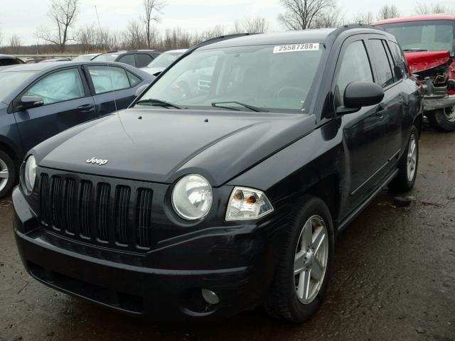 1J8FF47W38D784973 - 2008 JEEP COMPASS SP BLACK photo 2