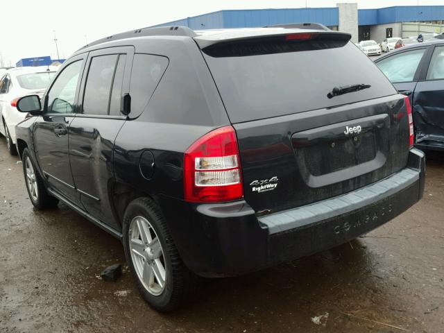 1J8FF47W38D784973 - 2008 JEEP COMPASS SP BLACK photo 3