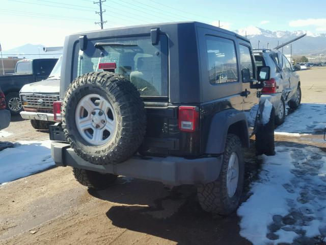 1J4FA24168L525879 - 2008 JEEP WRANGLER X BLACK photo 4