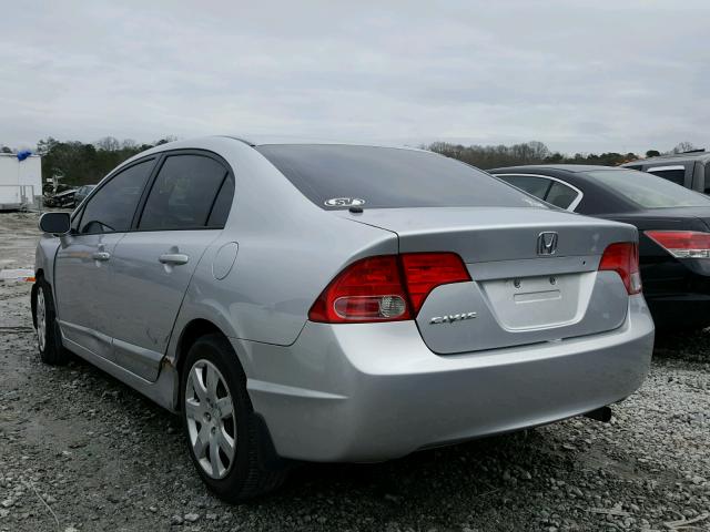 1HGFA16507L013115 - 2007 HONDA CIVIC LX SILVER photo 3