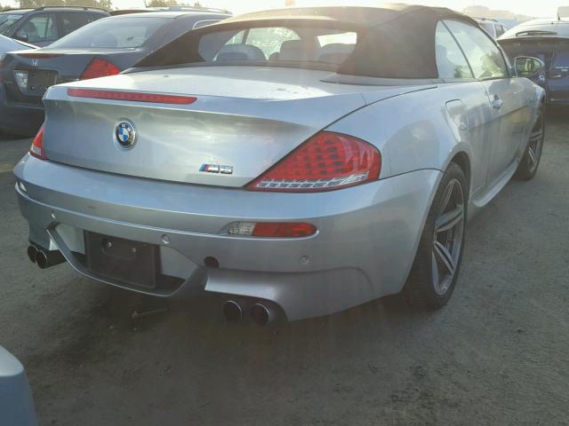 WBSEK935X8CY79151 - 2008 BMW M6 SILVER photo 4