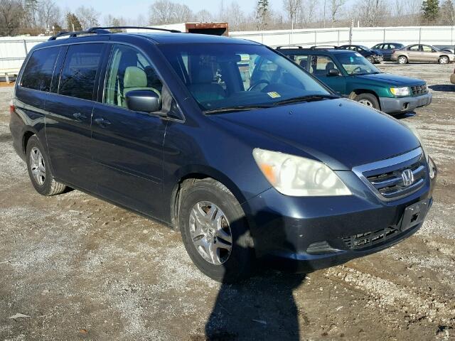 5FNRL38786B030956 - 2006 HONDA ODYSSEY EX BLUE photo 1