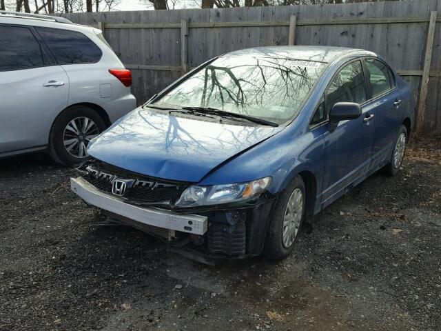 2HGFA1F36AH565897 - 2010 HONDA CIVIC VP BLUE photo 2