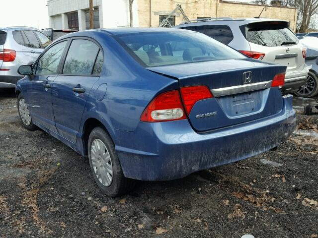 2HGFA1F36AH565897 - 2010 HONDA CIVIC VP BLUE photo 3