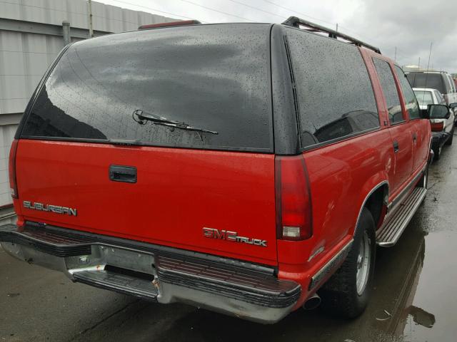 1GKEC16K6SJ721369 - 1995 GMC SUBURBAN RED photo 4