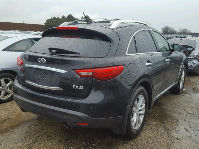 JN8AS1MW7BM733715 - 2011 INFINITI FX35 BLACK photo 4