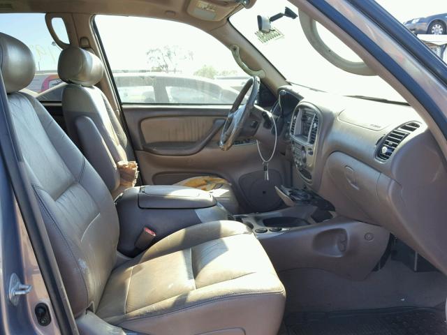 5TDZT38A81S010349 - 2001 TOYOTA SEQUOIA LI GRAY photo 5