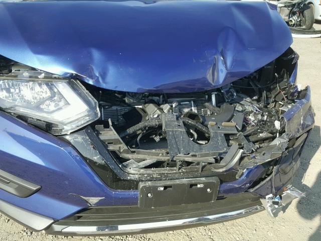 5N1ET2MT4HC829186 - 2017 NISSAN ROGUE SV H BLUE photo 9