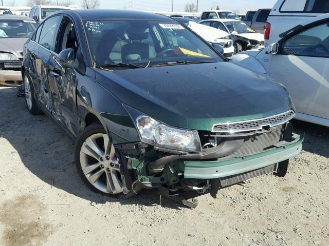 1G1PG5SBXE7373088 - 2014 CHEVROLET CRUZE LTZ GREEN photo 1