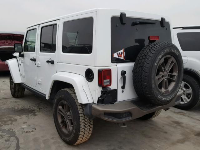 1C4BJWEG1HL507689 - 2017 JEEP WRANGLER U WHITE photo 3