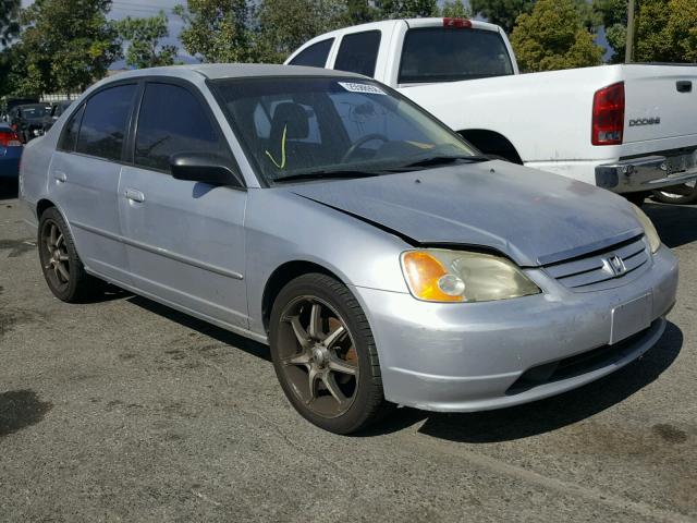 2HGES16582H585550 - 2002 HONDA CIVIC LX SILVER photo 1