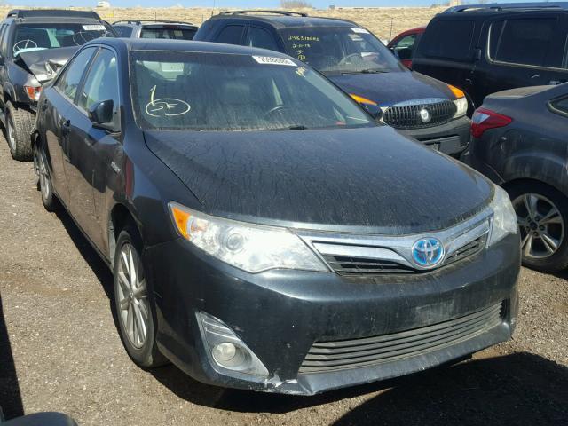 4T1BD1FK3CU008744 - 2012 TOYOTA CAMRY HYBR BLACK photo 1