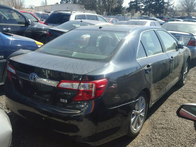 4T1BD1FK3CU008744 - 2012 TOYOTA CAMRY HYBR BLACK photo 4