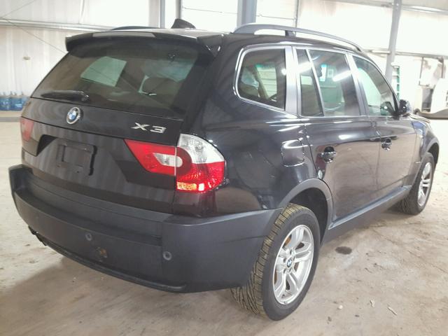 WBXPA93494WD00837 - 2004 BMW X3 3.0I BLACK photo 4