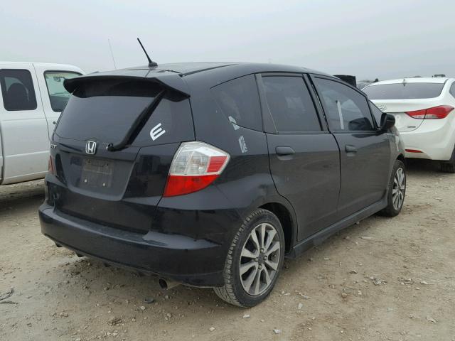 JHMGE8H50DC026745 - 2013 HONDA FIT SPORT BLACK photo 4