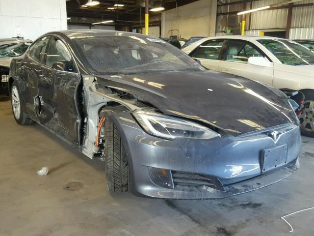 5YJSA1E21GF156419 - 2016 TESLA MODEL S GRAY photo 1