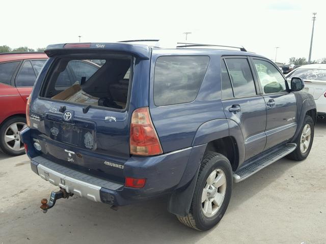 JTEBU17R738003972 - 2003 TOYOTA 4RUNNER LI BLUE photo 4